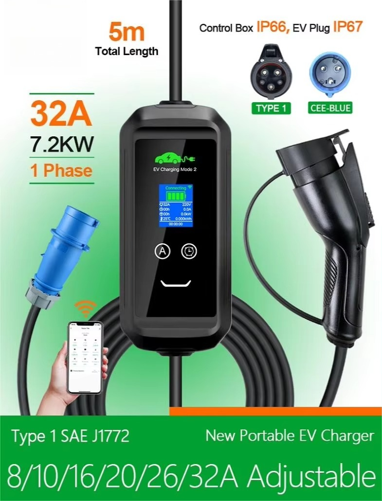 Cargador Portátil para Vehícul - Ev Charger reseña y precio