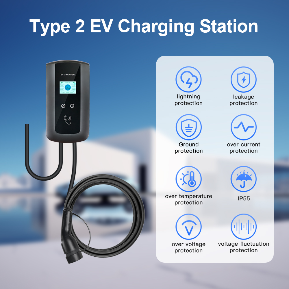 Kolanky 32A 7,2/22KW EV estaci - Ev Charging Cable reseña y precio
